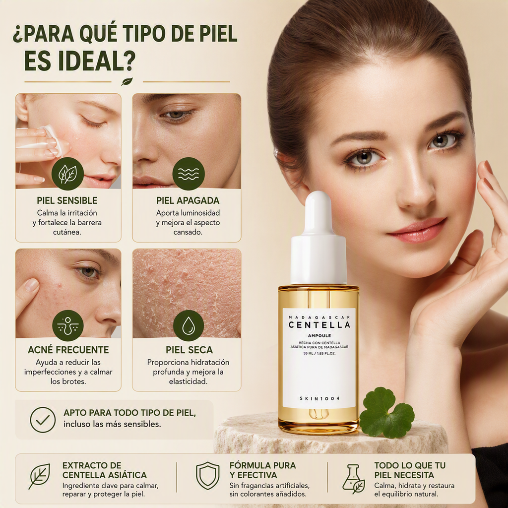 SKIN1004 Madagascar Centella Ampoule 55ml | Sérum Calmante con Centella Asiática